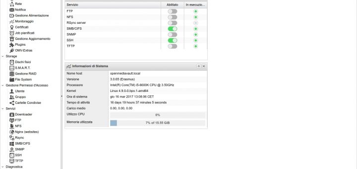 ServerOne e OpenMediaVault