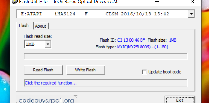 Backup/Flash firmware lettori LiteOn/PLDS!