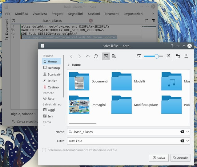 Come creare un alias personalizzato su Linux 1 come creare un alias personalizzato su