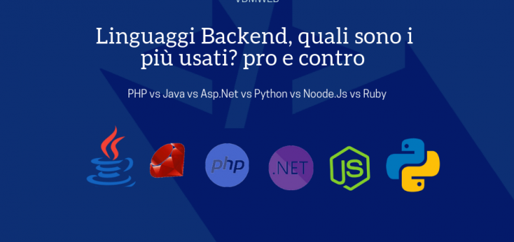 Linguaggi Backend, php vs java vs ASP.Net vs Python vs Node.js vs Ruby