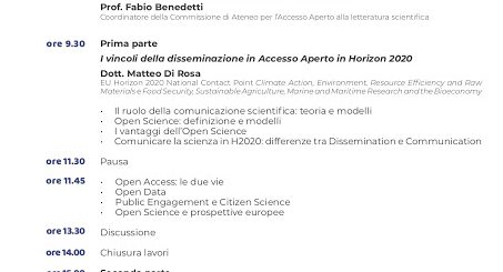 Disseminare i prodotti della ricerca: seminario all’Università di Trieste