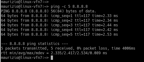Problema connessione in OpenSUSE