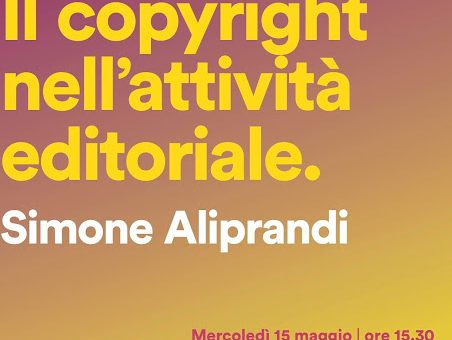 Il copyright nell’attività editoriale: seminario al Master in Editoria di UniVerona