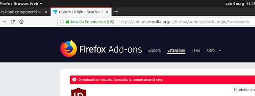 Un certificato scaduto causa il blocco delle estensioni su Firefox