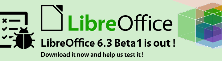 Rilasciata la Beta1 di LibreOffice 6.3