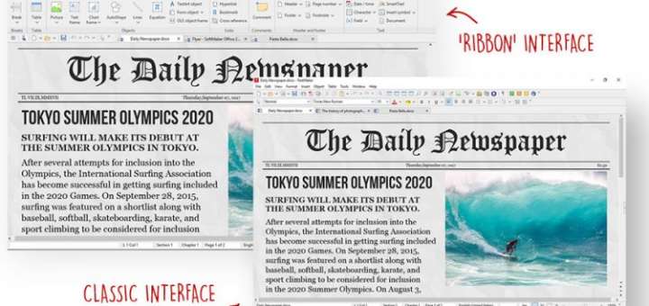 L’aggiornamento di luglio di FreeOffice aggiunge il supporto per MS Office 2019, l’opzione di interfaccia classica