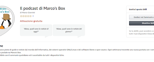 Il podcast di Marco’s Box: arriva la Skill per Alexa