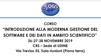 All’OGS di Udine un corso sulla gestione del software e dei dati in ambito scientifico