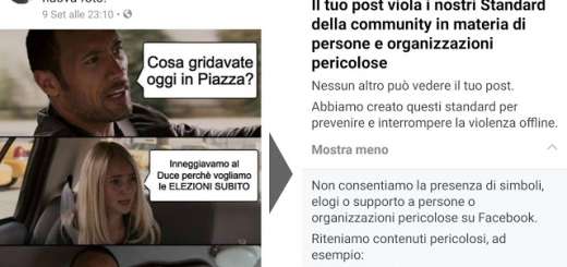 La stupidità di Facebook e del suo sistema di censura