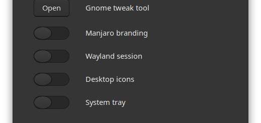 Manjaro GNOME avrà un tool per modificare il layout