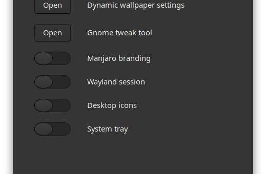 Manjaro GNOME avrà un tool per modificare il layout
