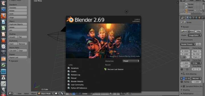 Blender software multipiattaforma