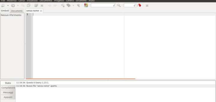 Geany editore testo leggero per GTK
