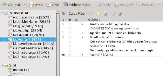 Guida a Mozilla Thunderbid: Ignorare le discussioni.