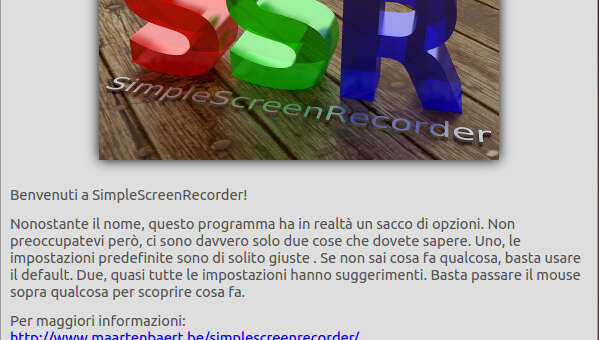 Simplescreenrecorder registrare il-proprio desktop