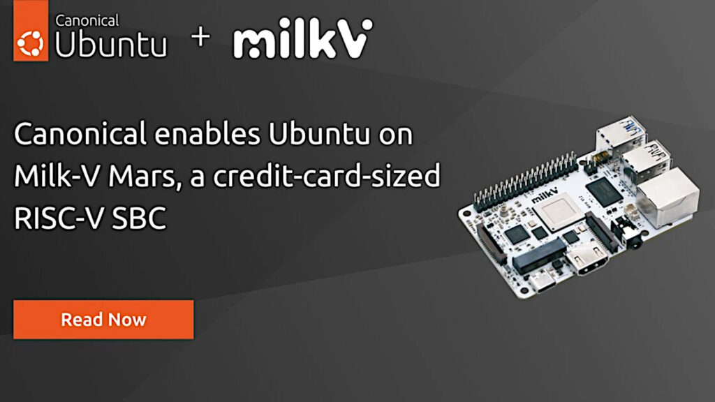 Ubuntu 24.04 LTS è ora ottimizzata per Milk-V Mars RISC-V SBC