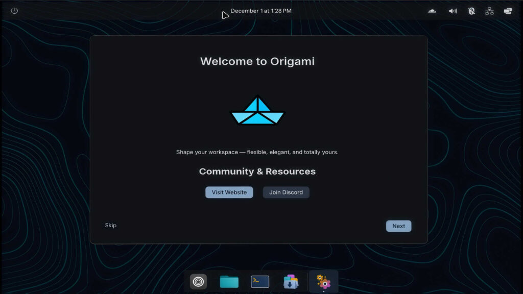 Origami Linux: nuova distribuzione GNU/Linux immutabile e atomica con desktop COSMIC