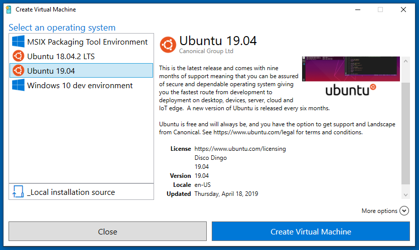 Hyper-V è disponibile su Ubuntu 19.04 1 Ubuntu Hyper-V